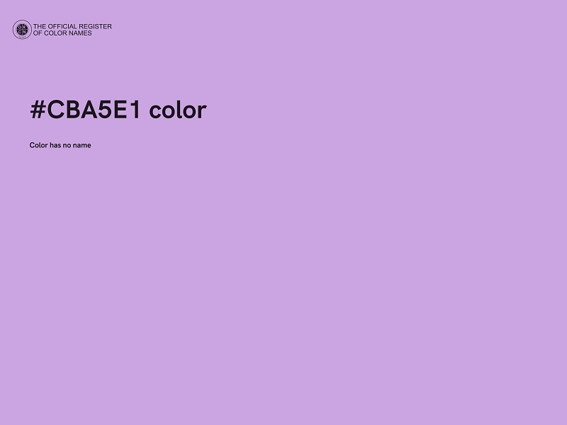 #CBA5E1 color image