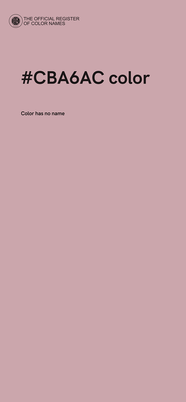 #CBA6AC color image
