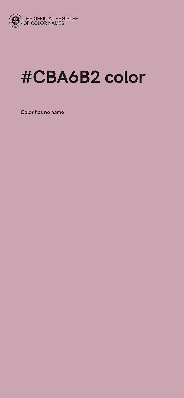 #CBA6B2 color image