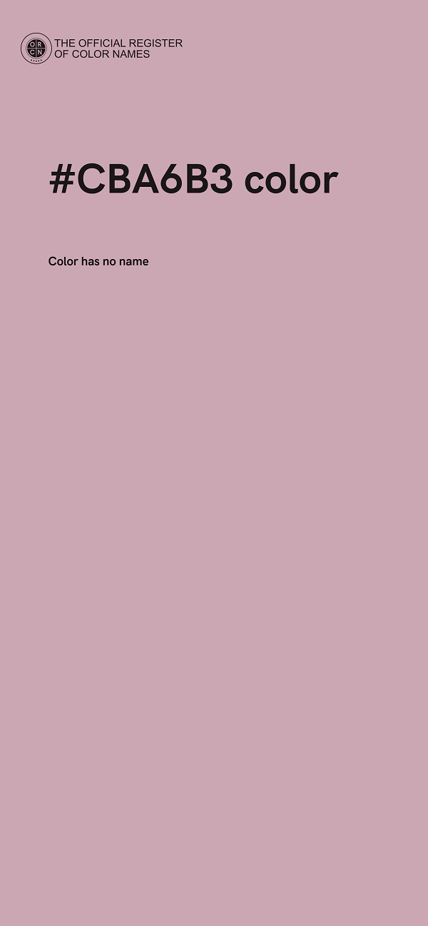 #CBA6B3 color image