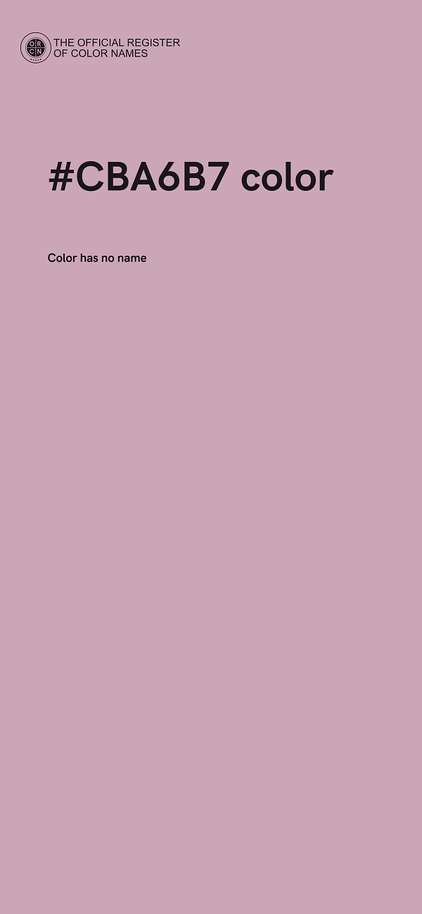#CBA6B7 color image