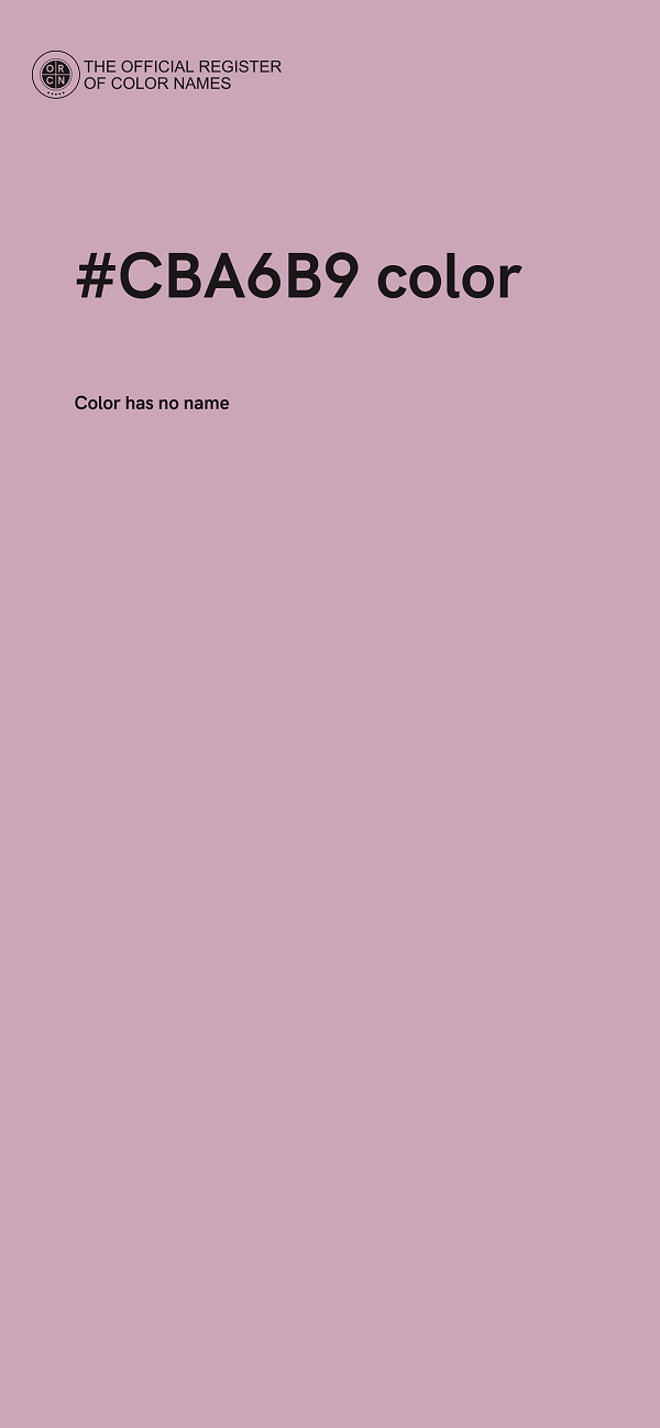 #CBA6B9 color image