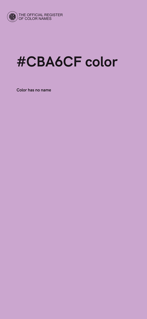 #CBA6CF color image