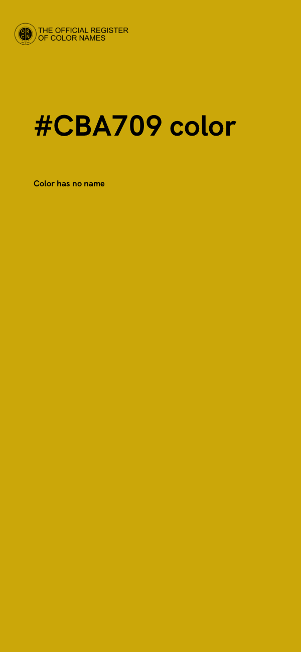 #CBA709 color image