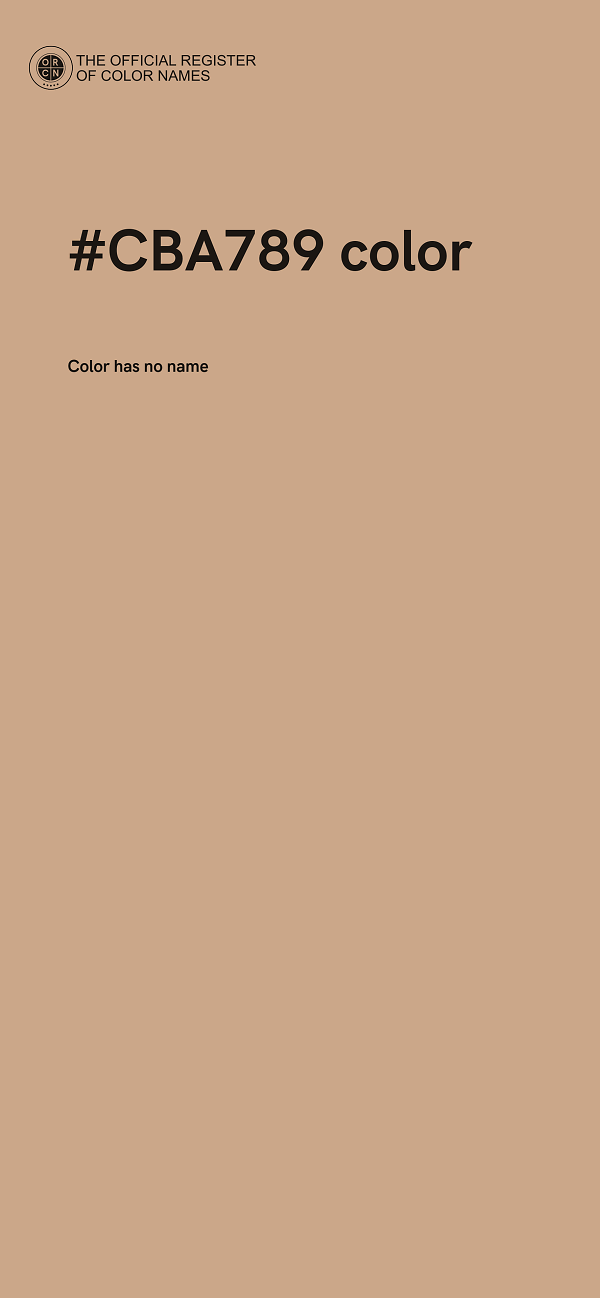 #CBA789 color image