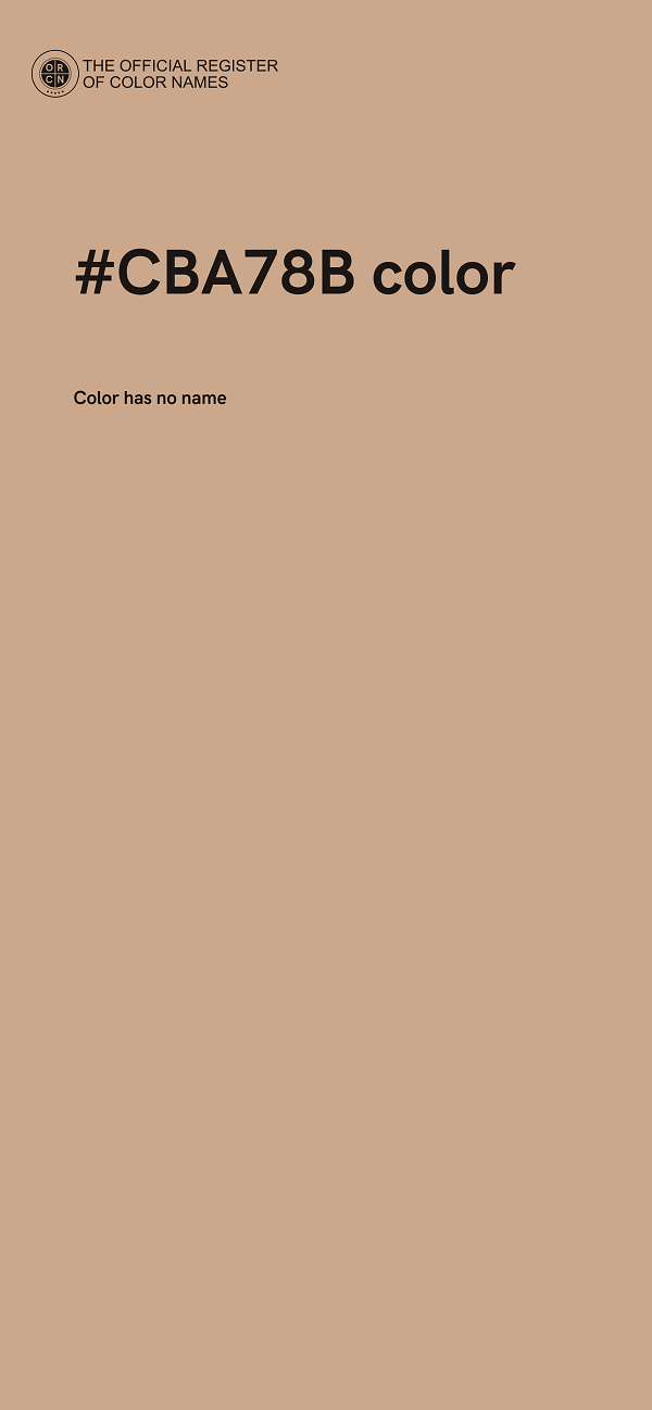 #CBA78B color image