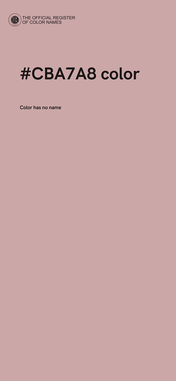 #CBA7A8 color image