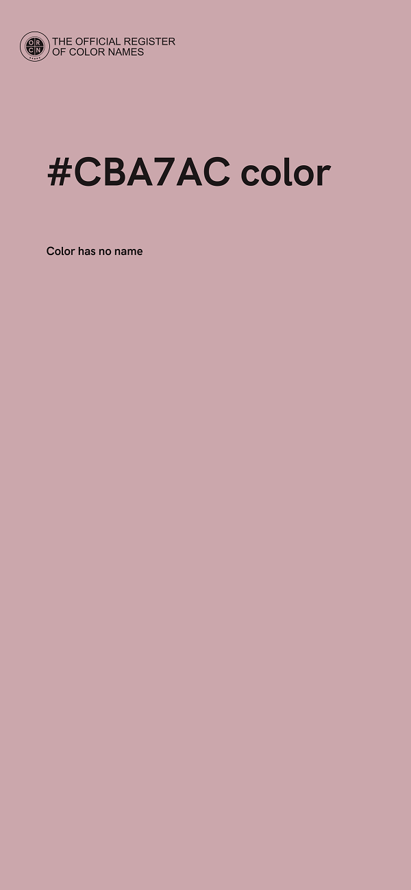 #CBA7AC color image