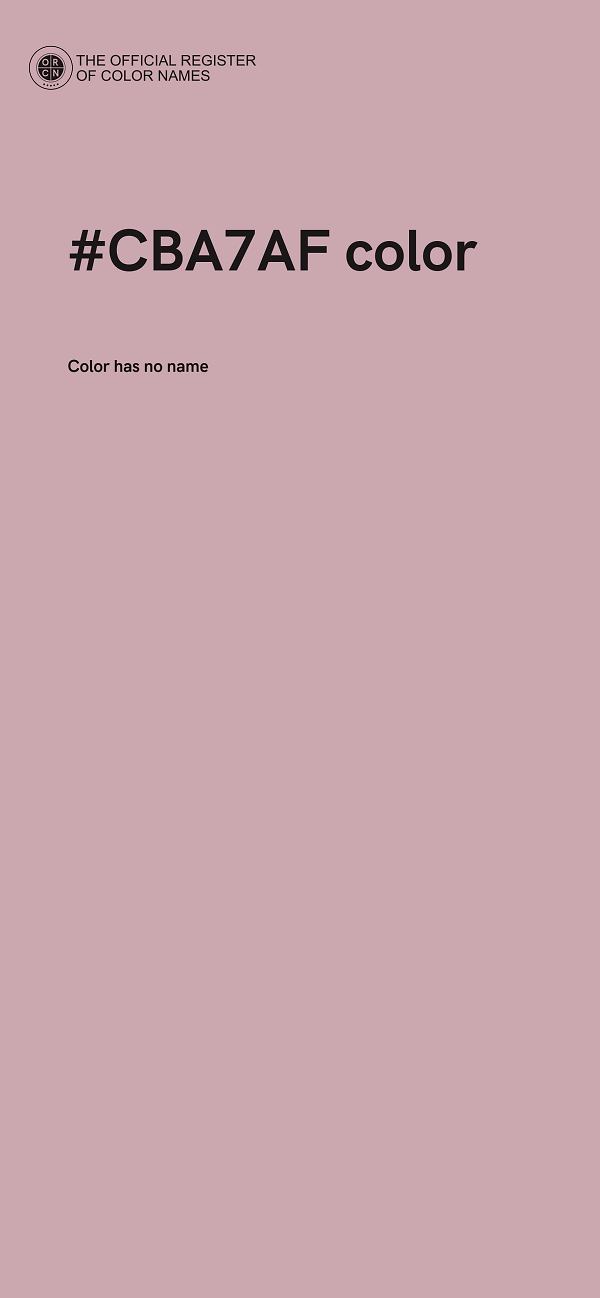 #CBA7AF color image