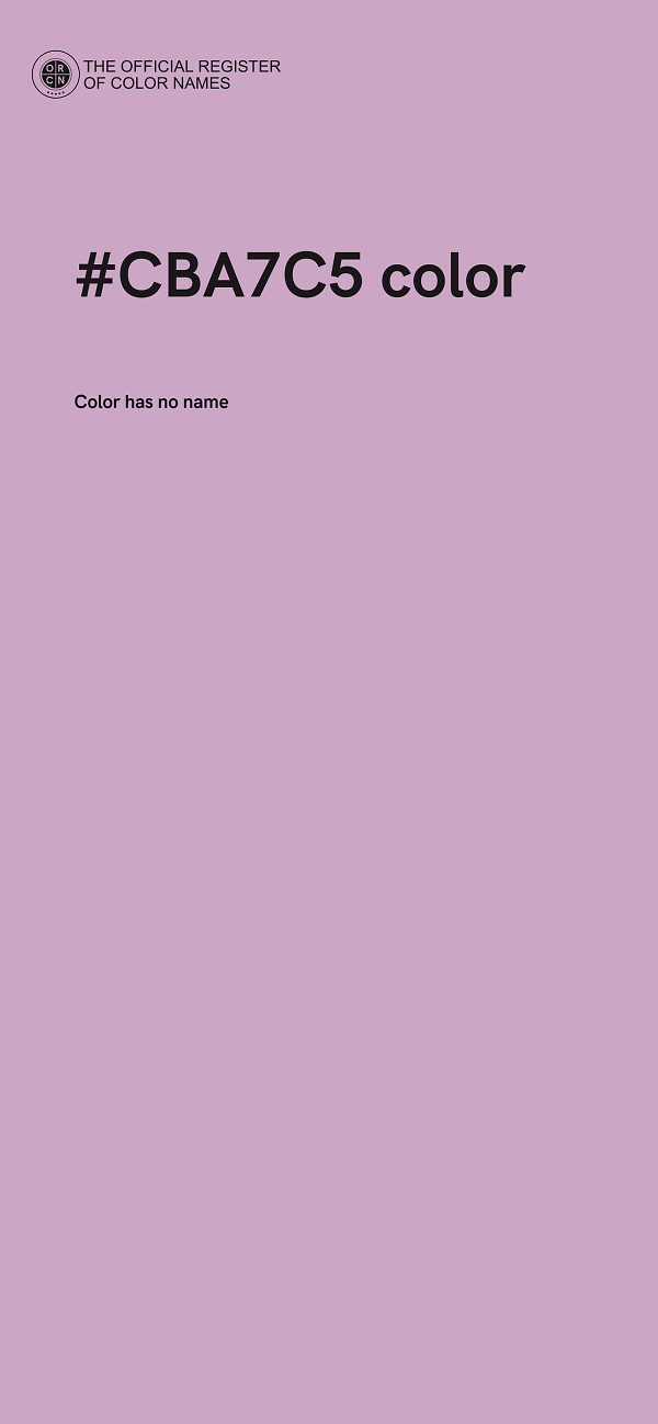 #CBA7C5 color image