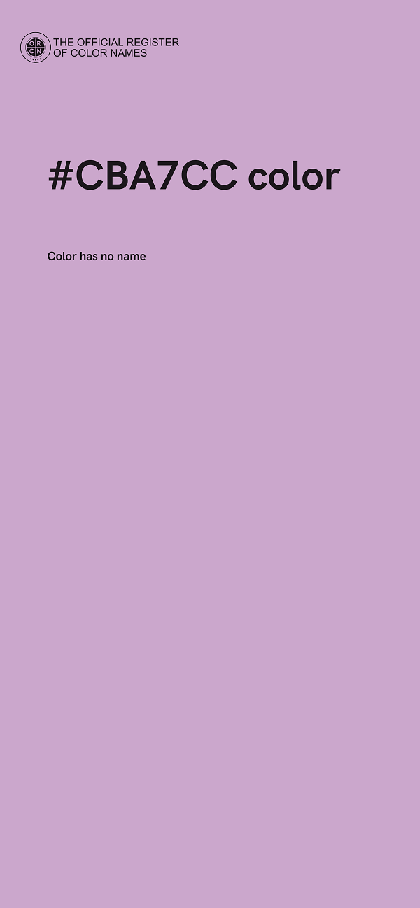 #CBA7CC color image