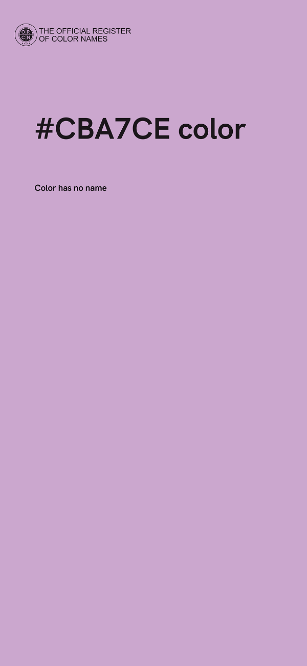 #CBA7CE color image