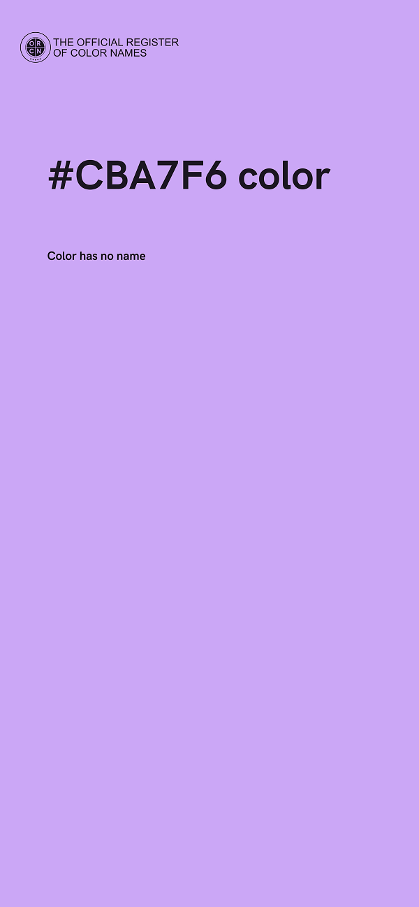 #CBA7F6 color image