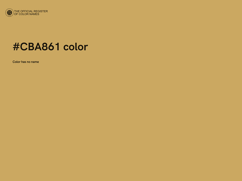 #CBA861 color image