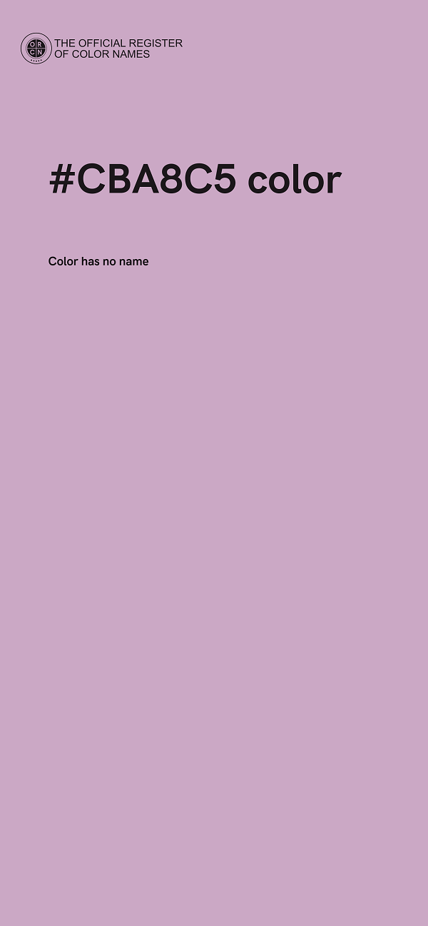 #CBA8C5 color image