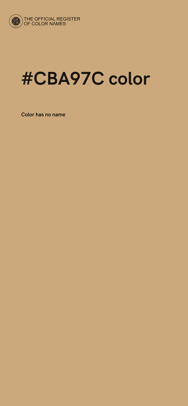 #CBA97C color image
