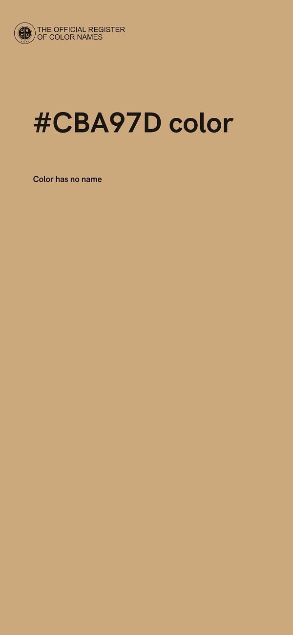 #CBA97D color image
