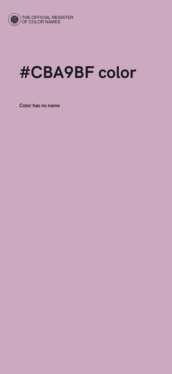 #CBA9BF color image