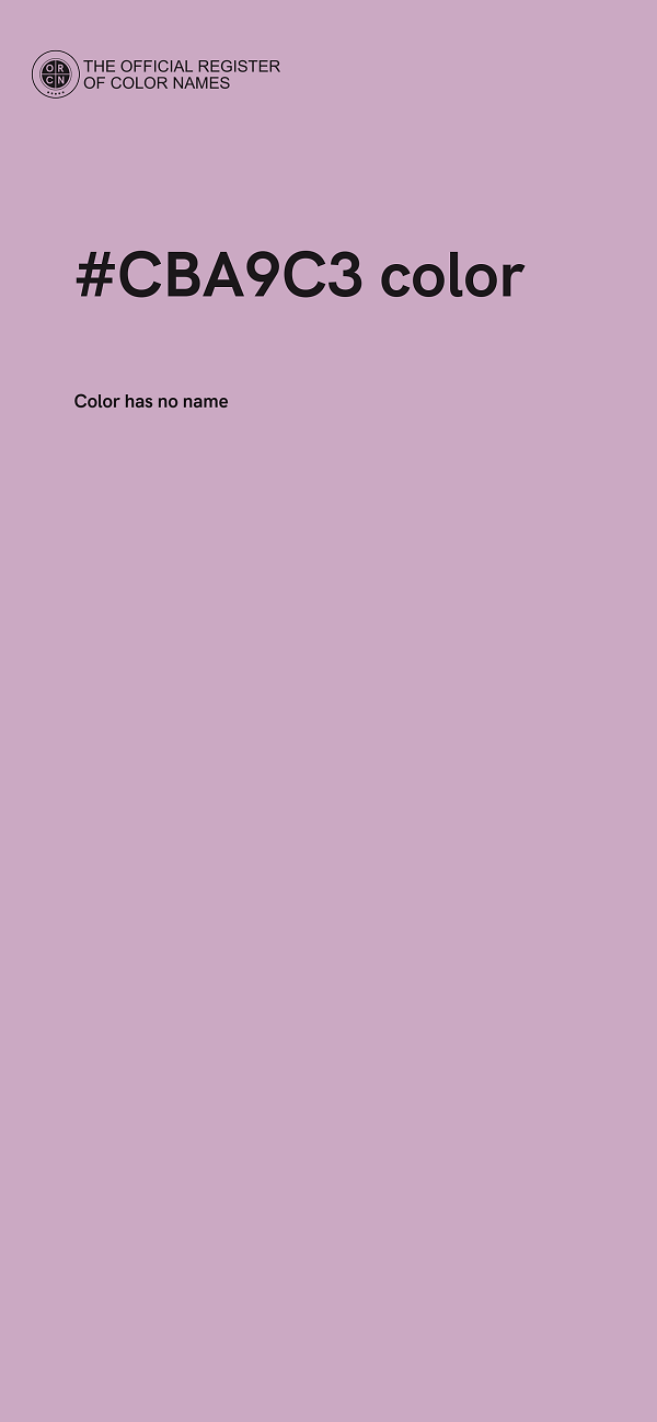 #CBA9C3 color image