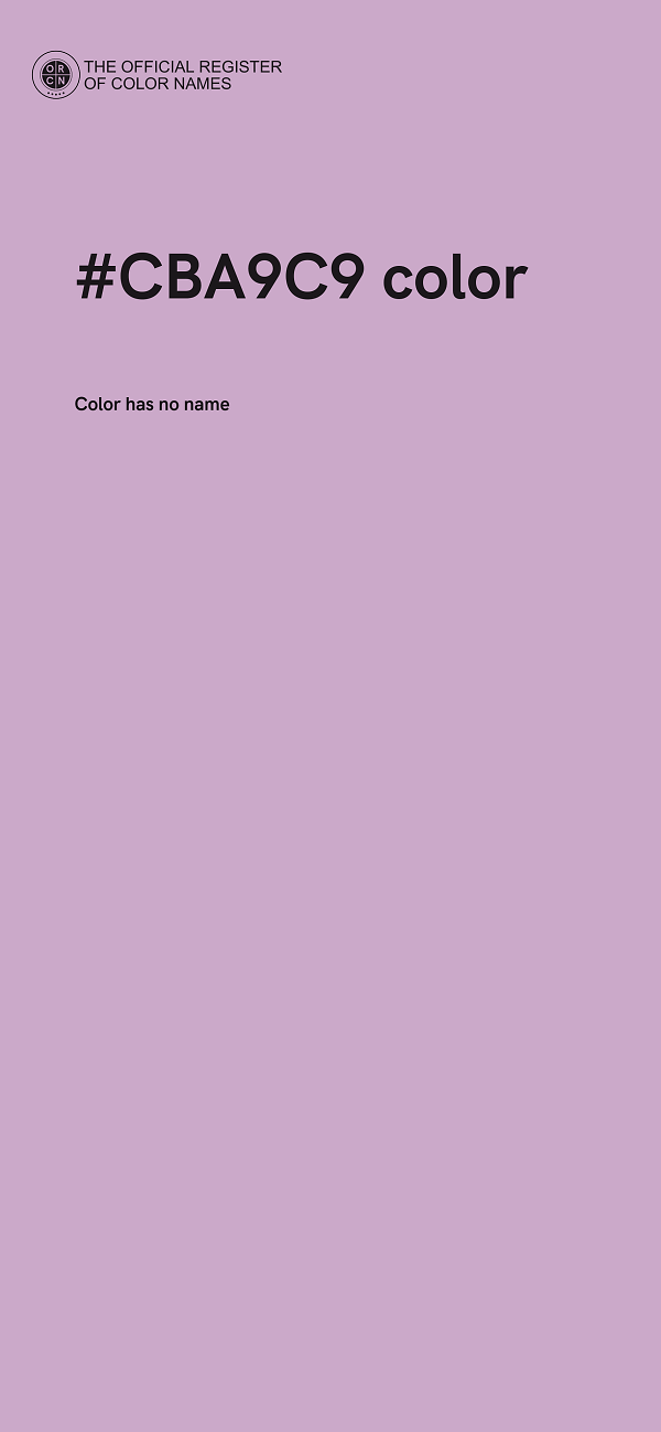 #CBA9C9 color image