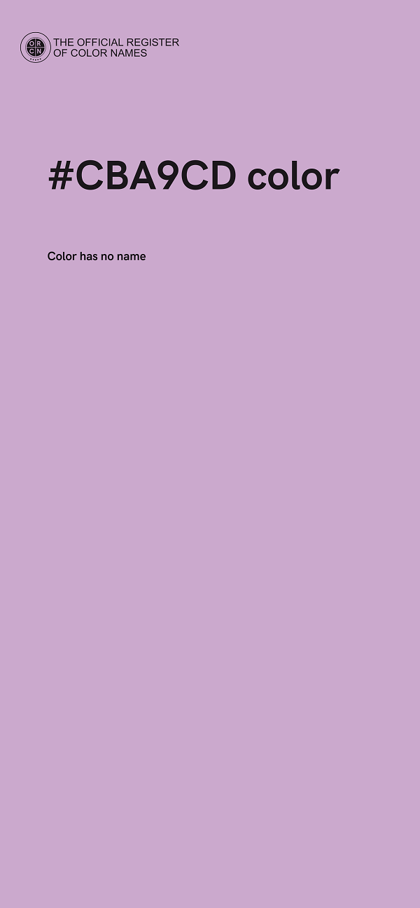 #CBA9CD color image