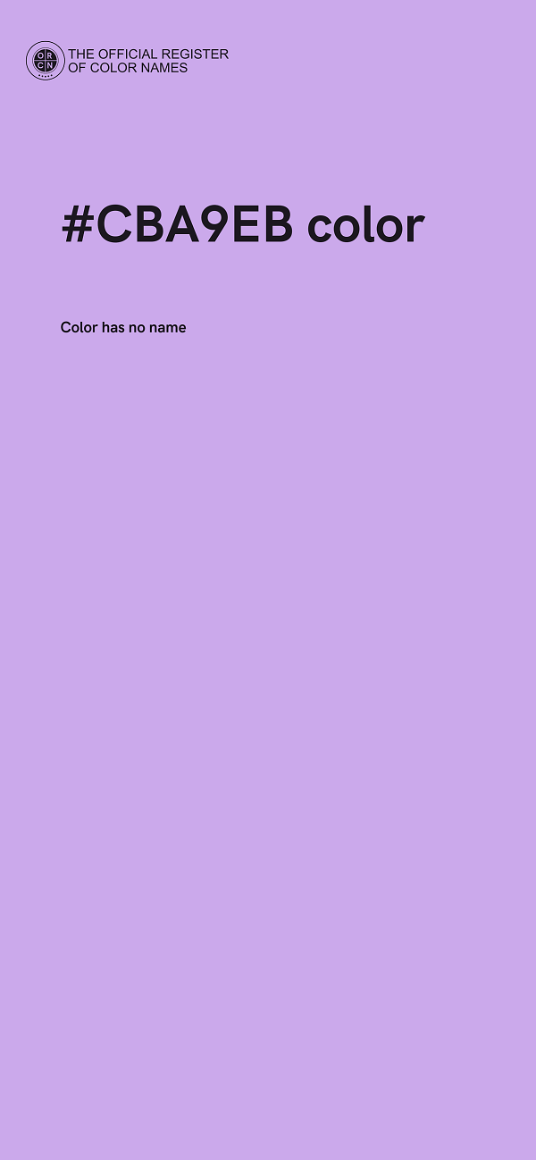 #CBA9EB color image