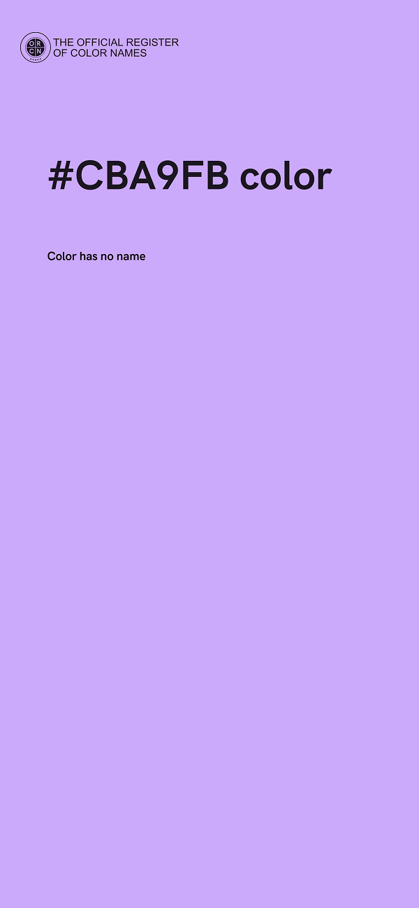 #CBA9FB color image