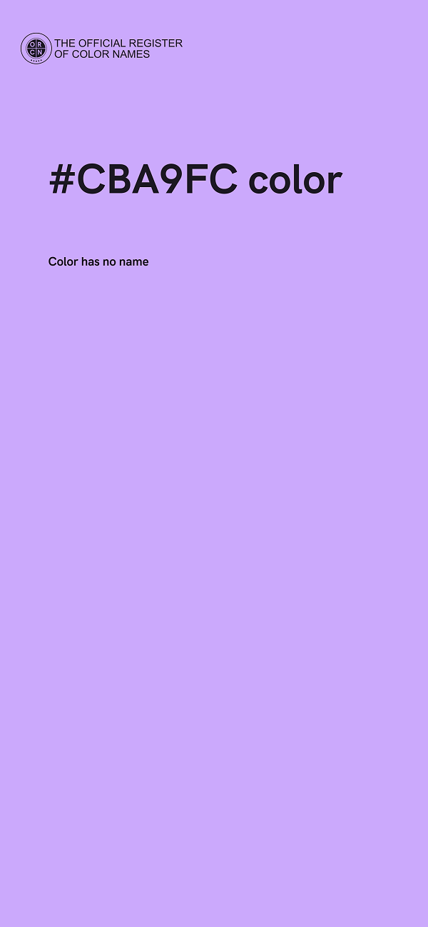 #CBA9FC color image