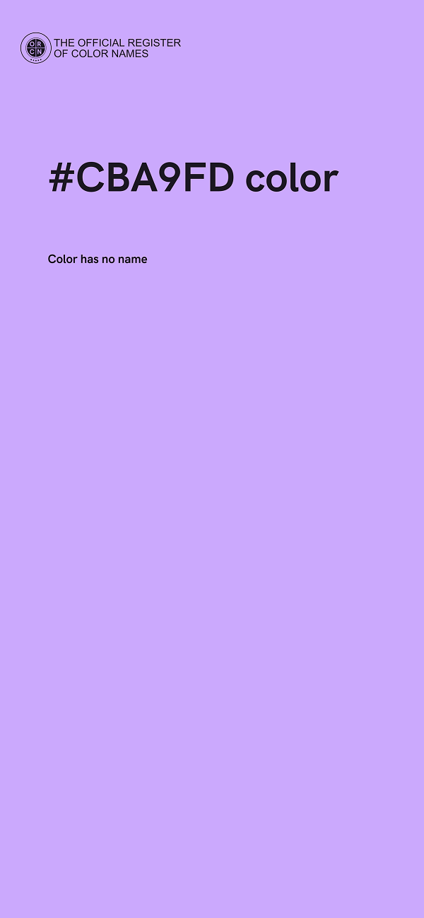 #CBA9FD color image