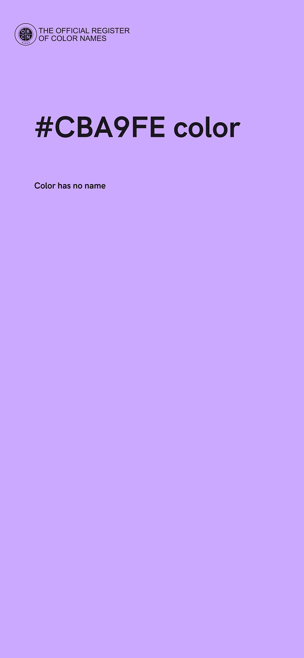 #CBA9FE color image