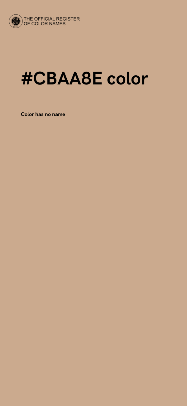 #CBAA8E color image