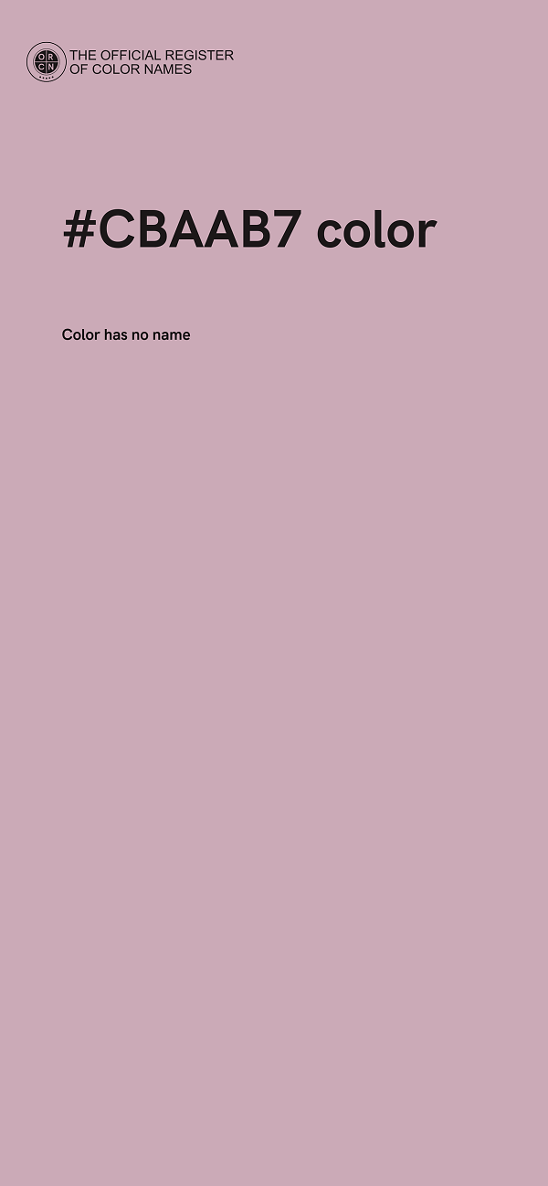 #CBAAB7 color image