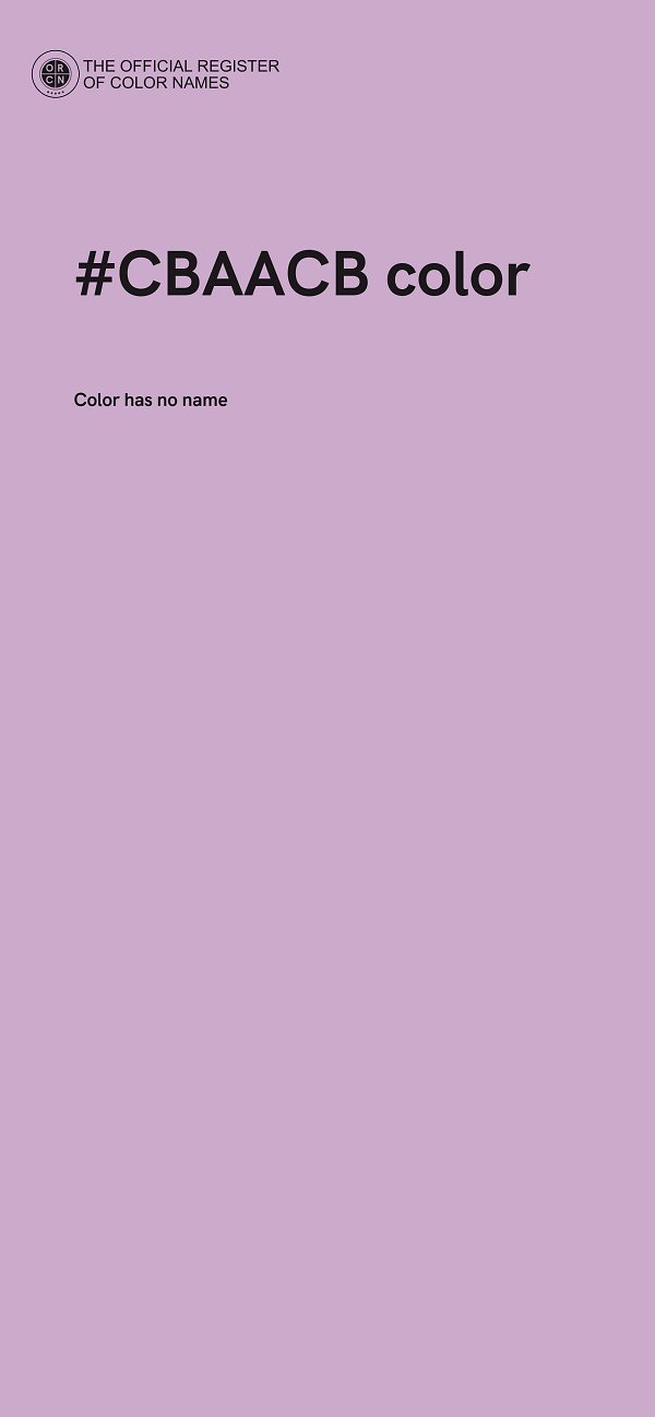 #CBAACB color image