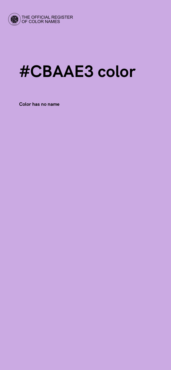 #CBAAE3 color image