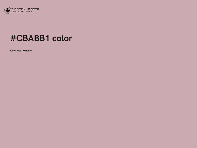 #CBABB1 color image