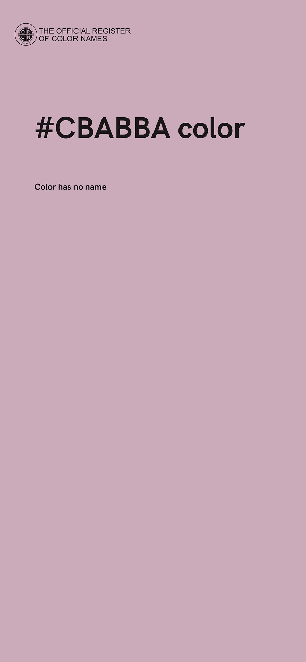 #CBABBA color image