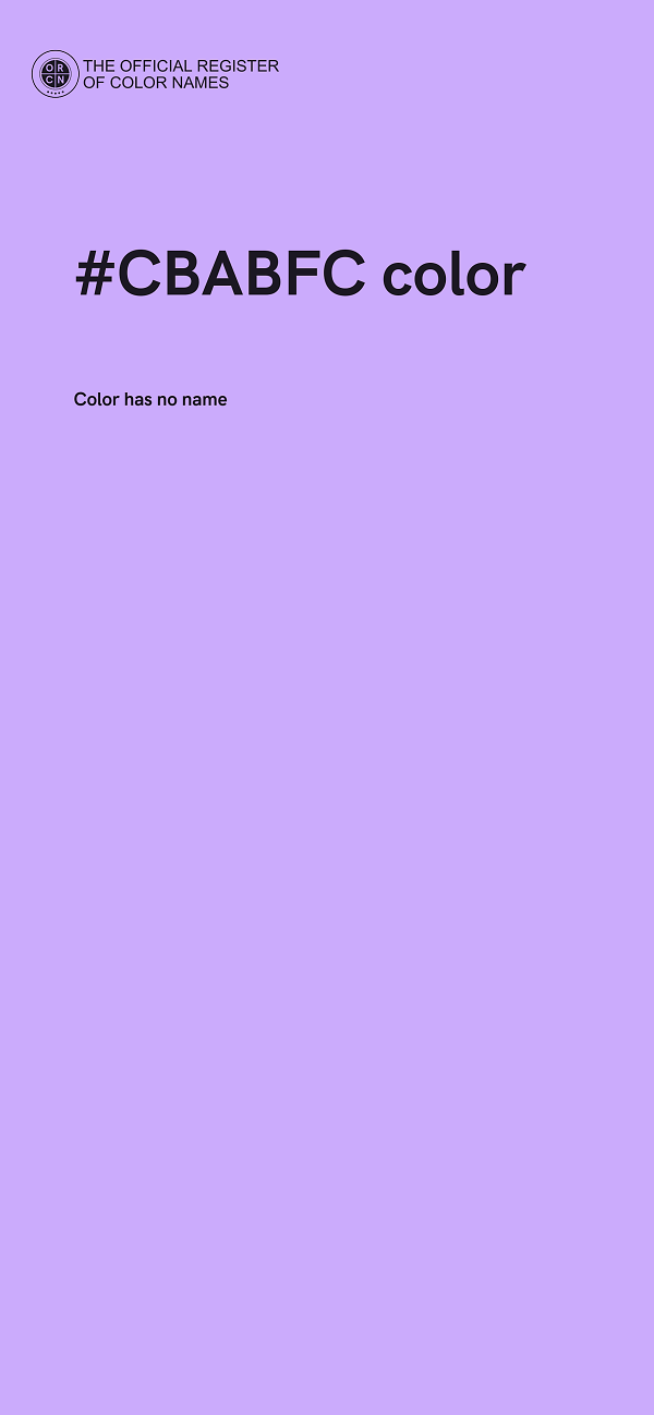 #CBABFC color image