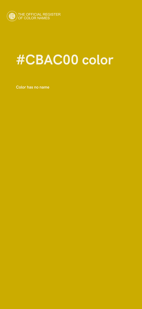 #CBAC00 color image