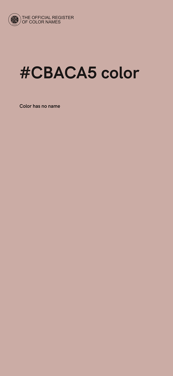 #CBACA5 color image