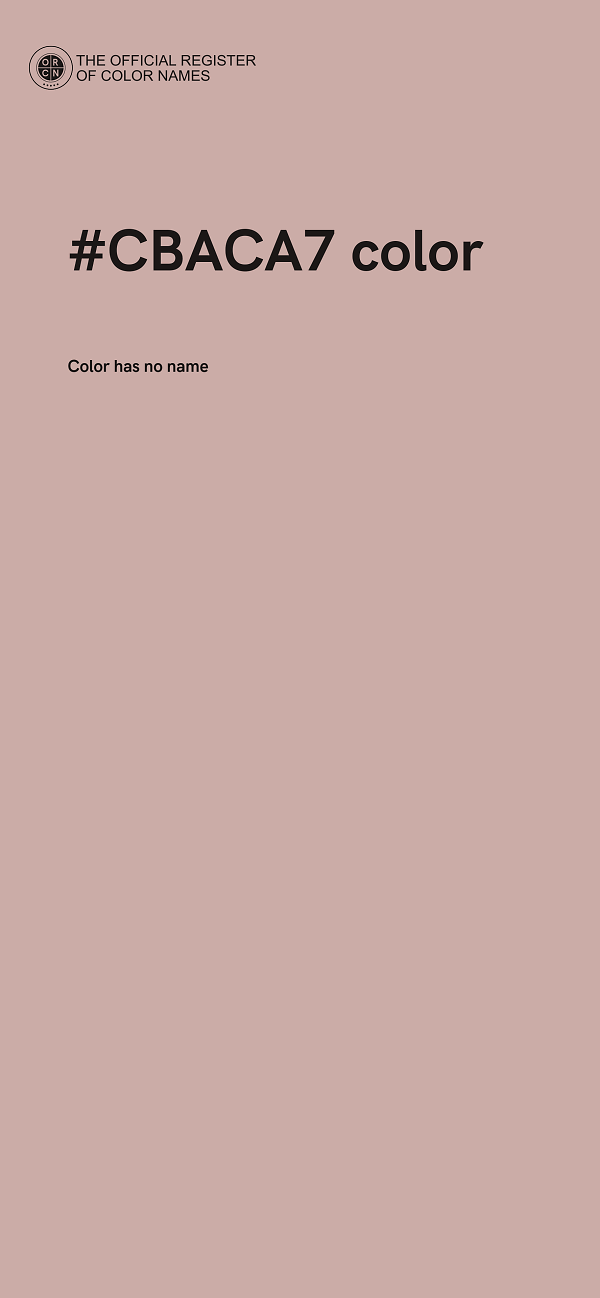 #CBACA7 color image