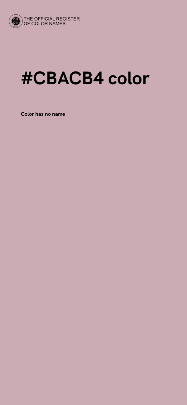 #CBACB4 color image