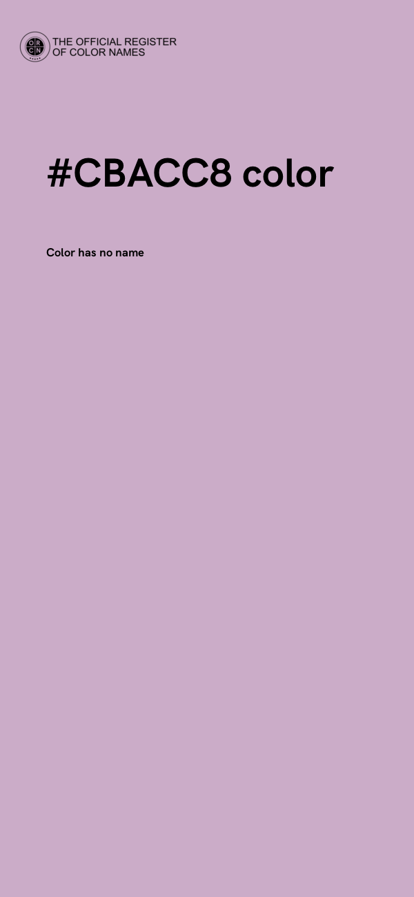 #CBACC8 color image