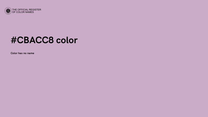 #CBACC8 color image