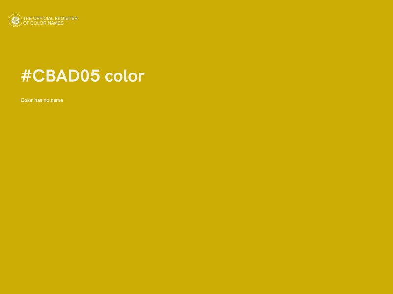 #CBAD05 color image