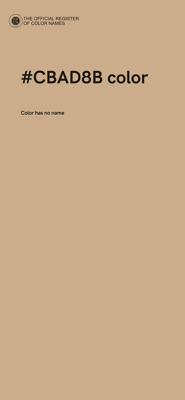 #CBAD8B color image