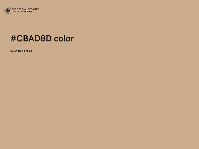 #CBAD8D color image