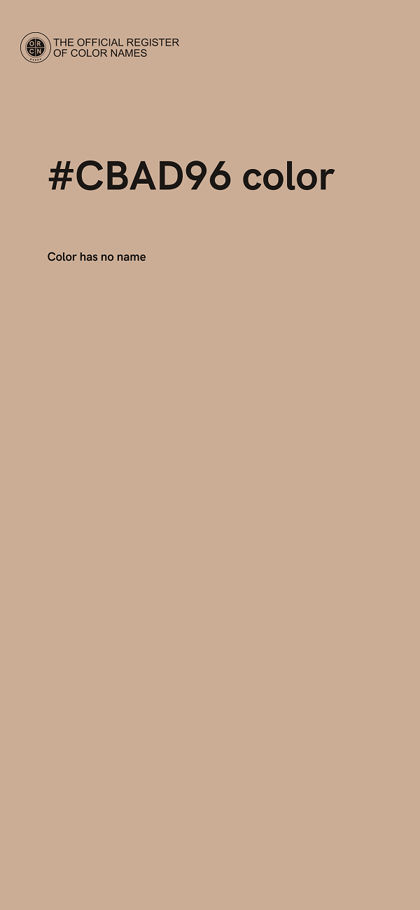 #CBAD96 color image