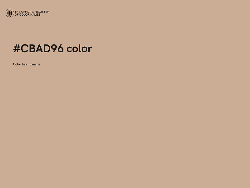 #CBAD96 color image