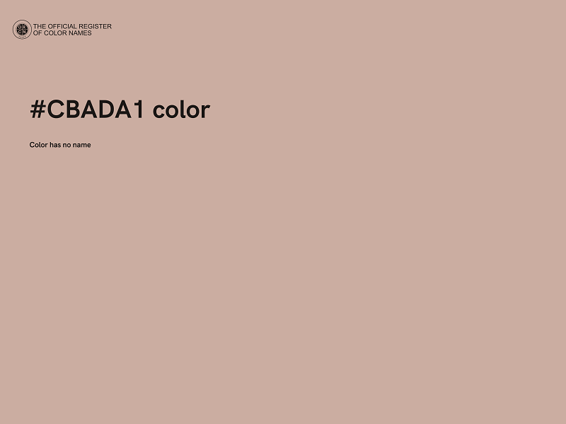 #CBADA1 color image