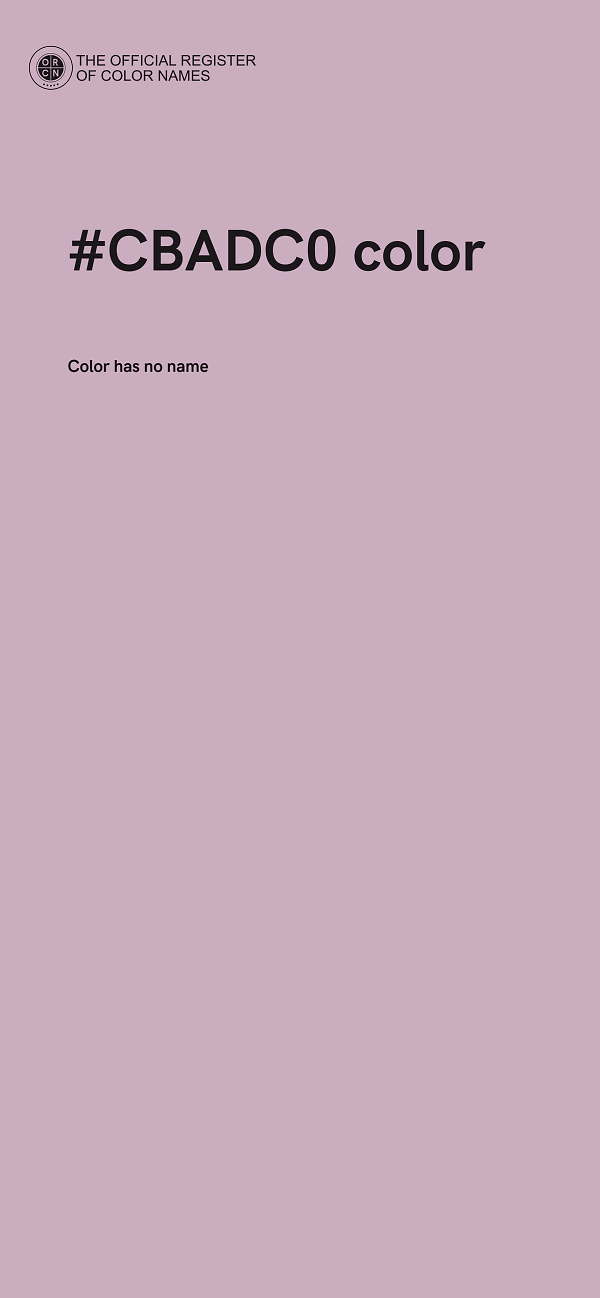 #CBADC0 color image